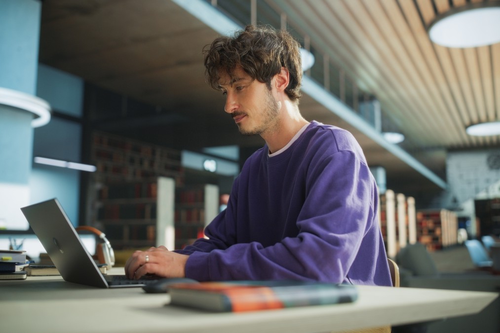 Man working on people management strategy 