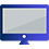 Monitor Screen Blue 45